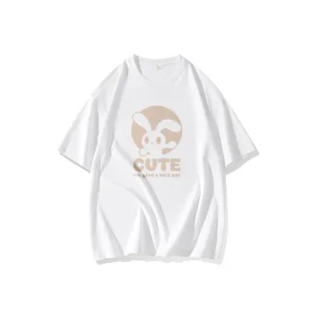 FAIRWHALE Drop Shoulder Sleeve T Shirt Women's