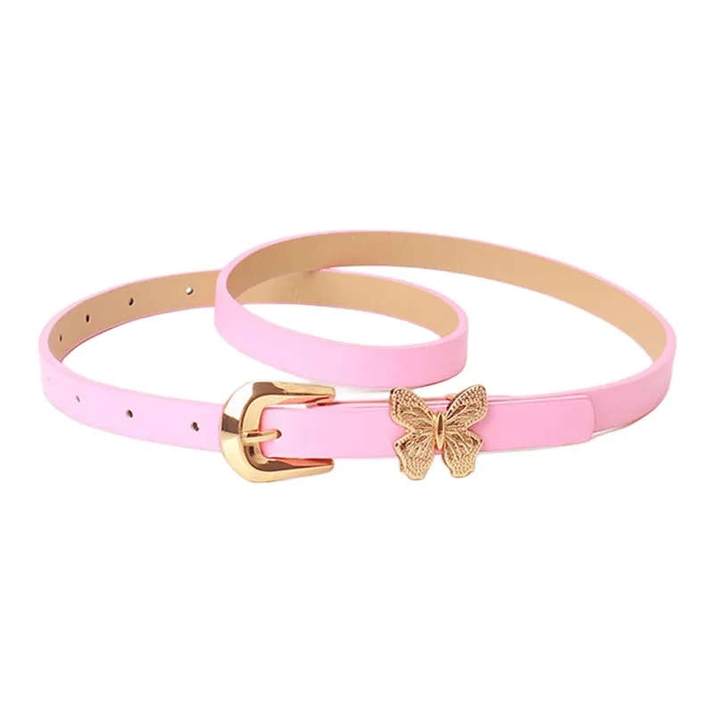 JEANSWEST Pu Leather Belts Unisex 1.4CM-2