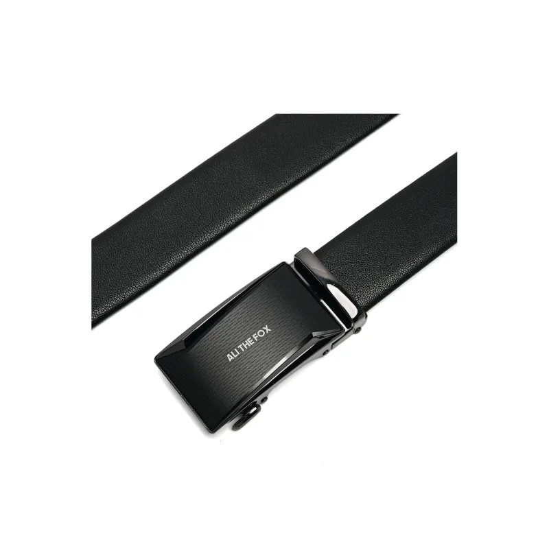 ALI THE FOX Zinc Alloy/Split Cow Leather Belts Unisex 3.5cm-4