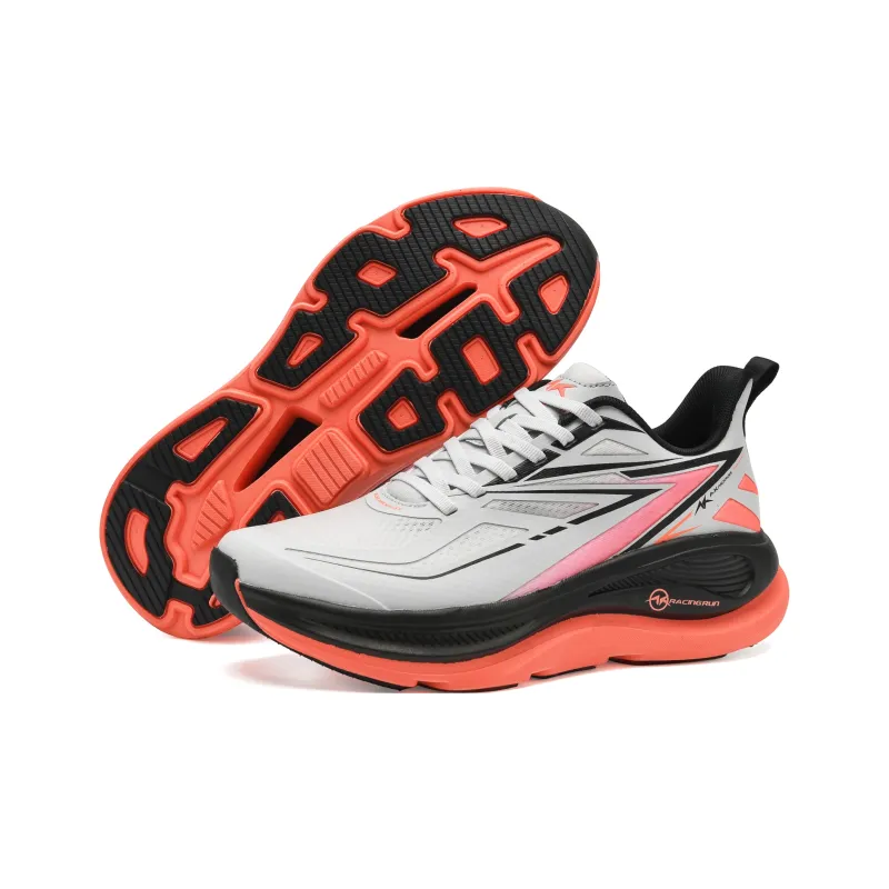 A.KNACKFUSS Low Top Running Shoes Unisex Gray Pink Orange Black-2