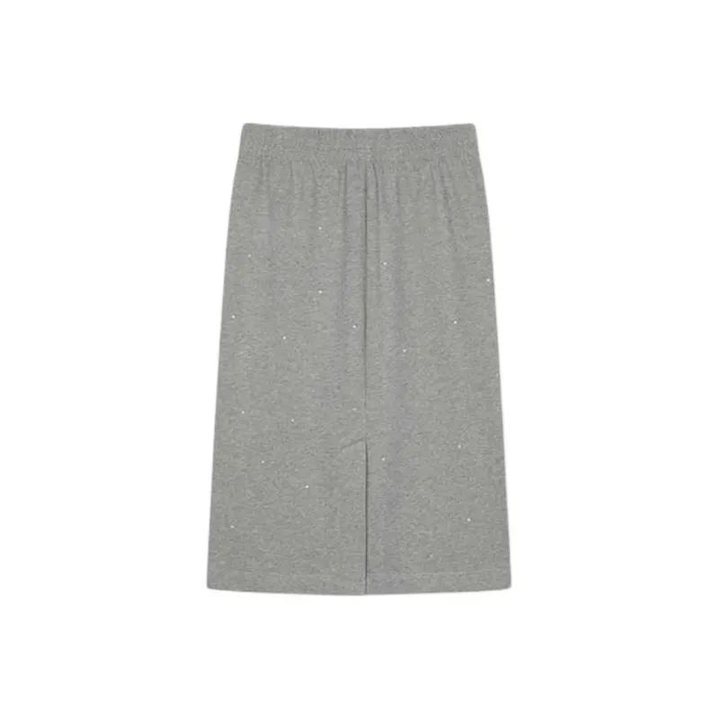 KENZO SS25 Casual Long Skirt Women's Pearl Gray-1