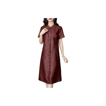 Yi Mengyuan Silk Short Sleeved Dress Women's