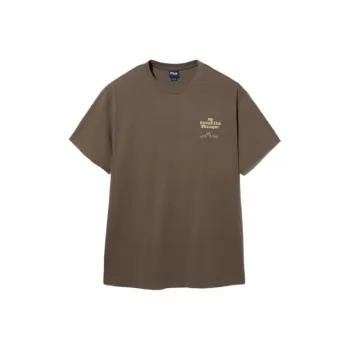 FILA T Shirts Unisex Brown