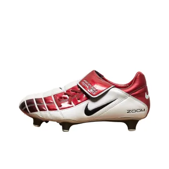 Nike Total 90 II Anti Slip Wear Resistant Soccer Shoes Unisex Red White