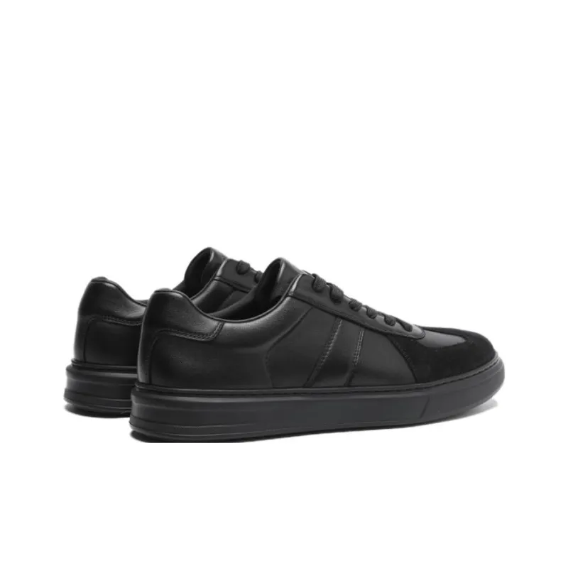 ELLE HOMME Low Top Skateboard Shoes Men's Black-2