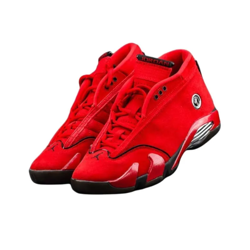 Jordan Air Jordan 14 Anti Slip Wear Resistant Low Top Basketball Shoes Unisex Red-1