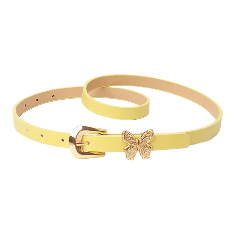 JEANSWEST Pu Leather Belts Unisex 1.4CM-6