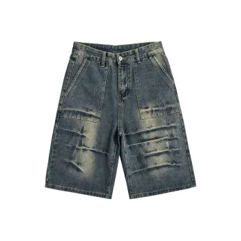MIIOW Denim Shorts Unisex Nostalgic Blue