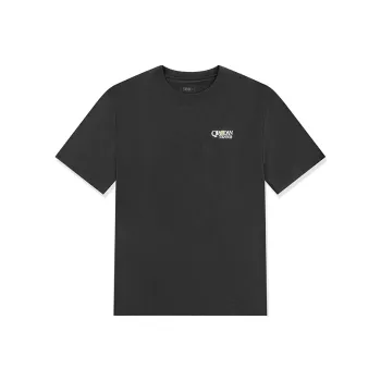 QIAODAN Sports Life Collection T Shirt Men's Black Sand Gray