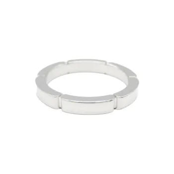 Cartier 2010s 18K White Gold Maillon Diamonds Ring