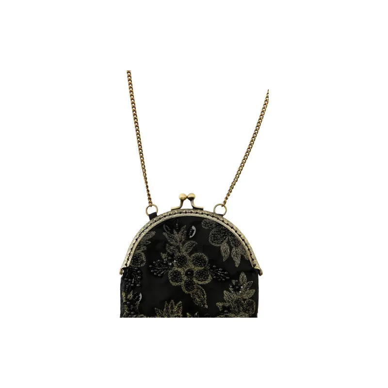 ZARA Polyester Crossbody Bag, Shoulder Bag Trumpets Women's Black-2