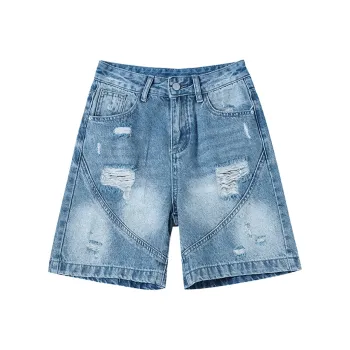 Garbege Denim Shorts Women's Blue
