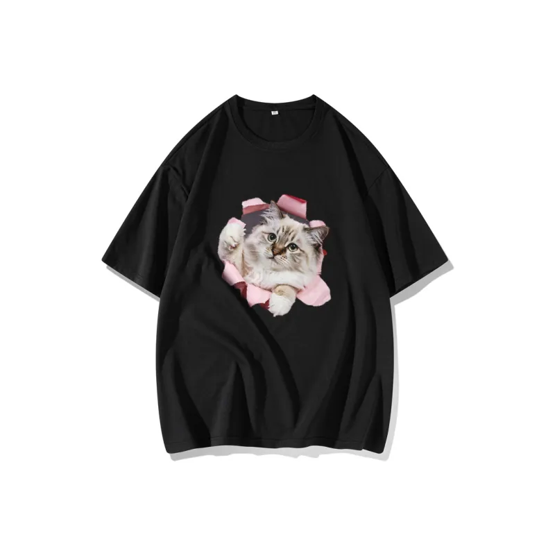FAIRWHALE Drop Shoulder Sleeve T Shirt Women's-2