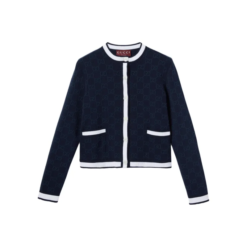 GUCCI FW25 Knitwear Women's Marine Blue-0