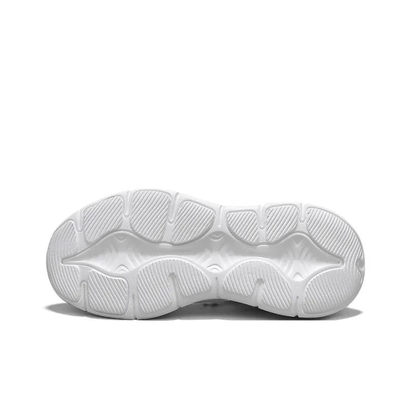 Binary Cushioning, Rebound, Lightweight, Anti slip Low Top Running Shoes Men's White-4