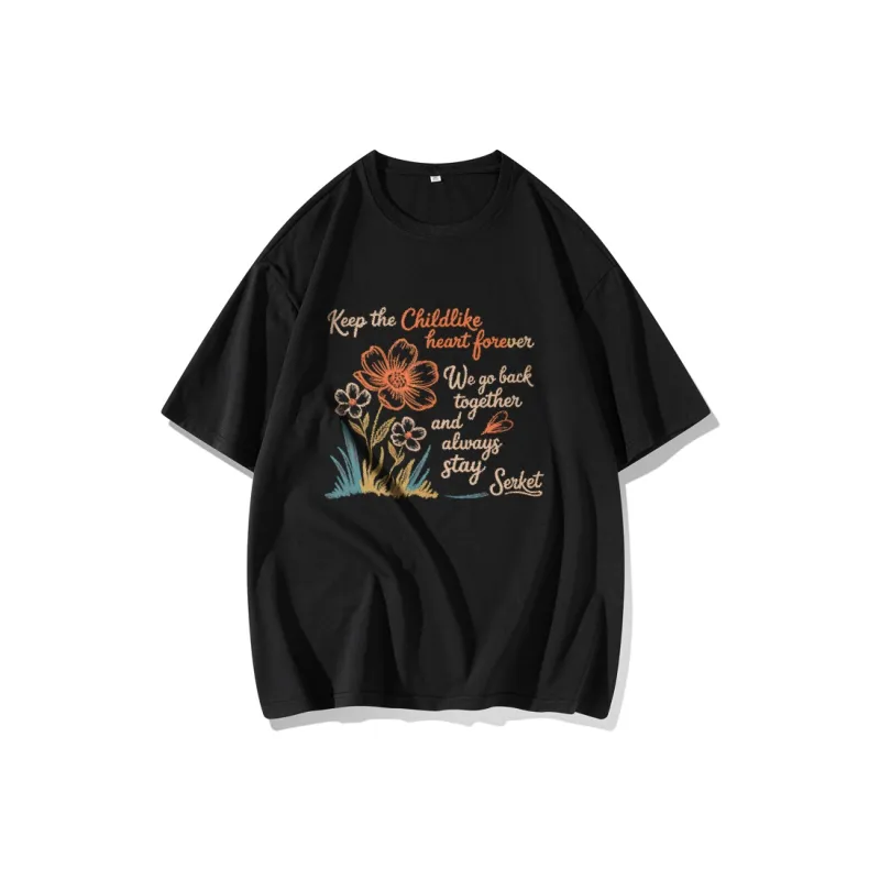 FAIRWHALE Drop Shoulder Sleeve T Shirt Women's-3