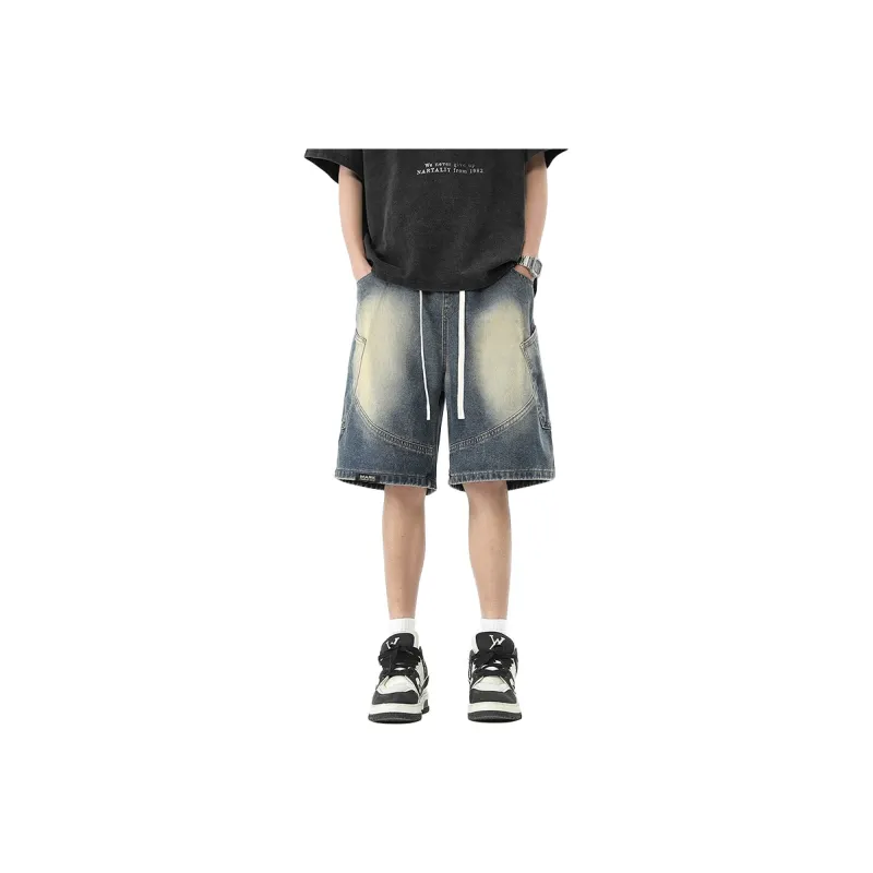 FAIRWHALE Denim Shorts Men-0