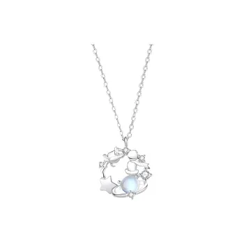 Lao Feng Xiang 925 Sterling Silver Necklaces Women's