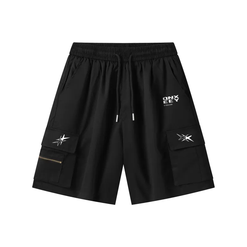 Qnxeey Cargo Shorts Unisex-1