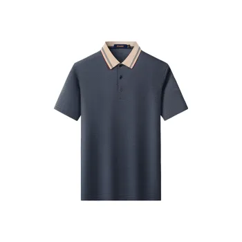 Loz Polo Shirts Men Navy Blue Gray
