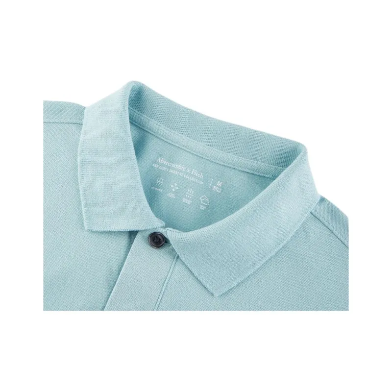 Abercrombie＆Fitch Polo Shirt Men's Sky Blue-2