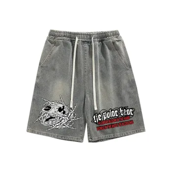 POLAR BEAR Denim Shorts Unisex