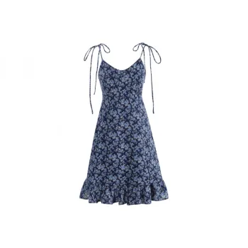 POPO.INFO Slip Dresses Women's Blue