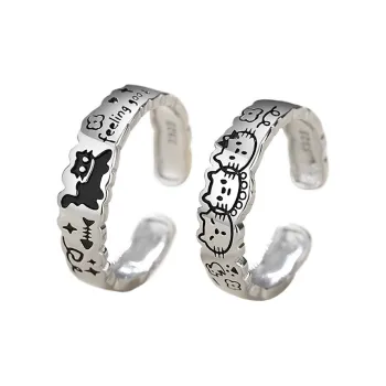ALI THE FOX S925 Silver Rings Unisex