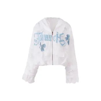 TCH Cropped Coats Women's White