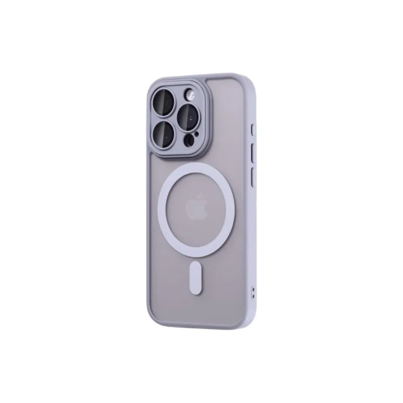HUINIAN Acrylic Material Extra Thin Matte Transparent Phone Cases Compatibility IPhone15pro Solid Color-2