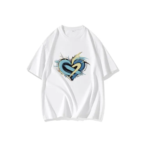 FAIRWHALE Drop Shoulder Sleeve T Shirt Women's