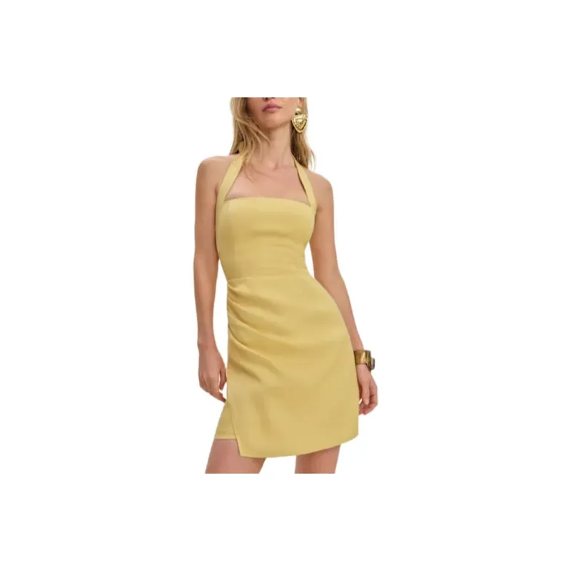 REFORMATION Junia Linen Dress Sleeveless Dress Women's-0