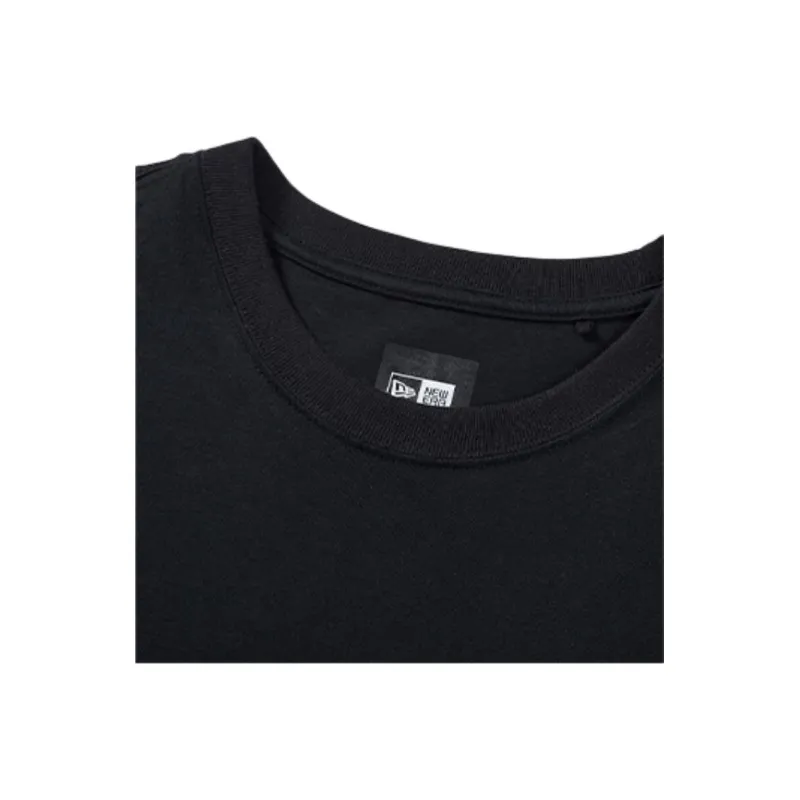 New Era Drop Shoulder Sleeve T-Shirt Unisex Black-3