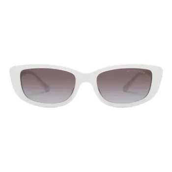 MICHAEL KORS Square Sunglasses Unisex White