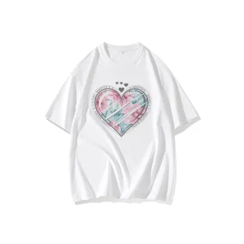 FAIRWHALE Drop Shoulder Sleeve T Shirt Women's