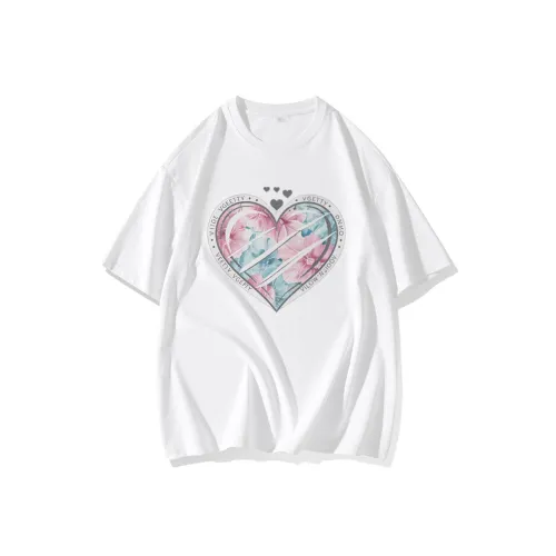 FAIRWHALE Drop Shoulder Sleeve T Shirt Women's