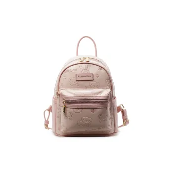 Yalu PU Backpack Women's Black/Ecru/Pink/Brown