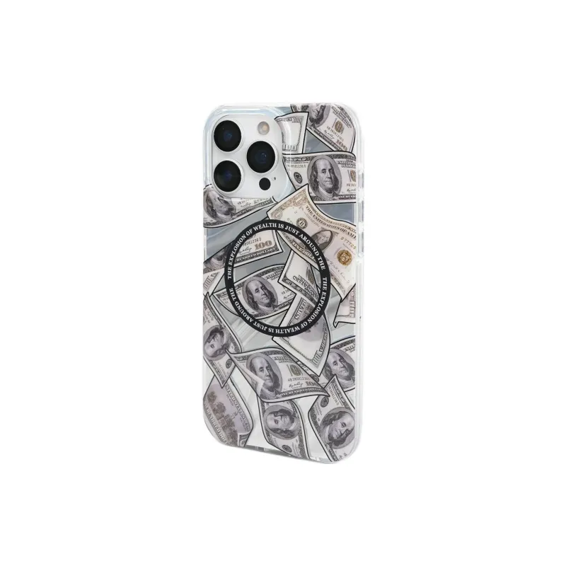 Sopi Acrylic Material Dollar Bill Magnetic Stand Phone Cases Compatible With IPhone 16/15 Pro Max/Apple 13/14 Pro/Max-6
