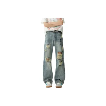 Qnxeey Jeans Unisex