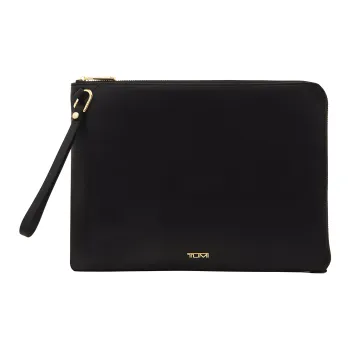 TUMI Voyageur Leather Storage Bags Clutches Women's Black