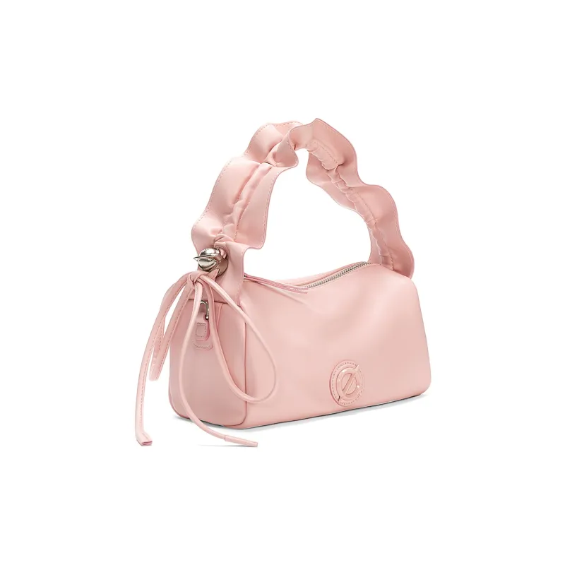 JELLYTOYBOY Cow Leather Cloud Cluster Lunch Box Bag One Shoulder Crossbody/Handbag Regular Women's Silver/Pink-10