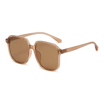 PRETTYALLUSION TR/Memory Plastic Square Sunglasses Women's