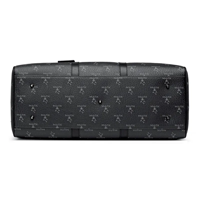FAIRWHALE Synthetic Leather Travel Bag Unisex Black-3