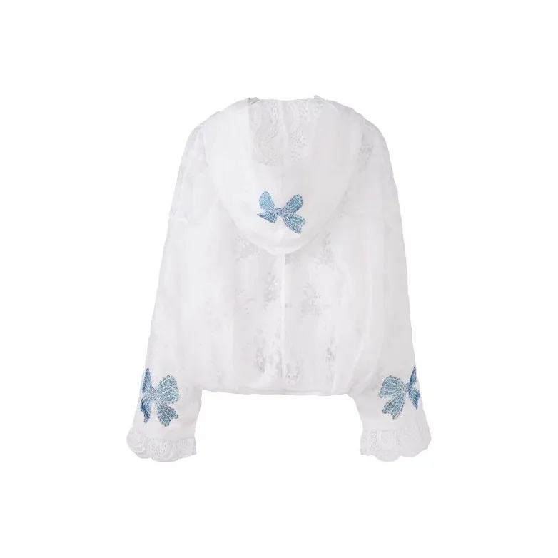 TCH Cropped Coats Women's White-1