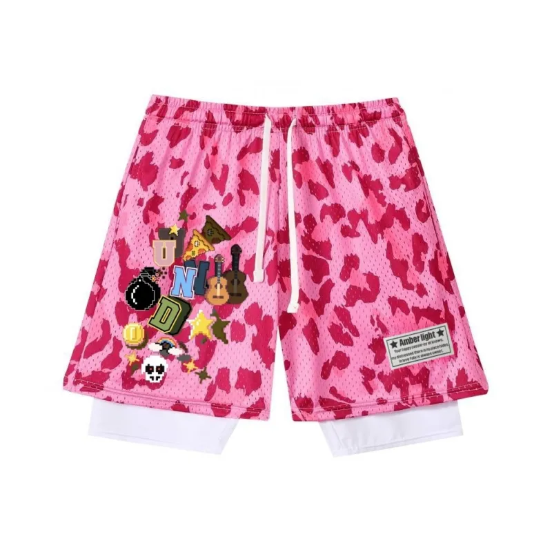 AMBER LIGHT Basketball Shorts Unisex-0