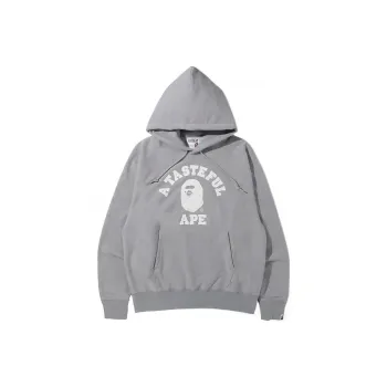 A BATHING APE X JJJJound Relaxed Classic College Pullover Hoodie