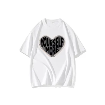 FAIRWHALE Drop Shoulder Sleeve T Shirt Women's