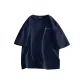 [100% cotton]Dark Blue (ホ Bean Age White Chest Mark)