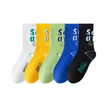 Gentle Welcome Basketball Socks Men's 5 Pack