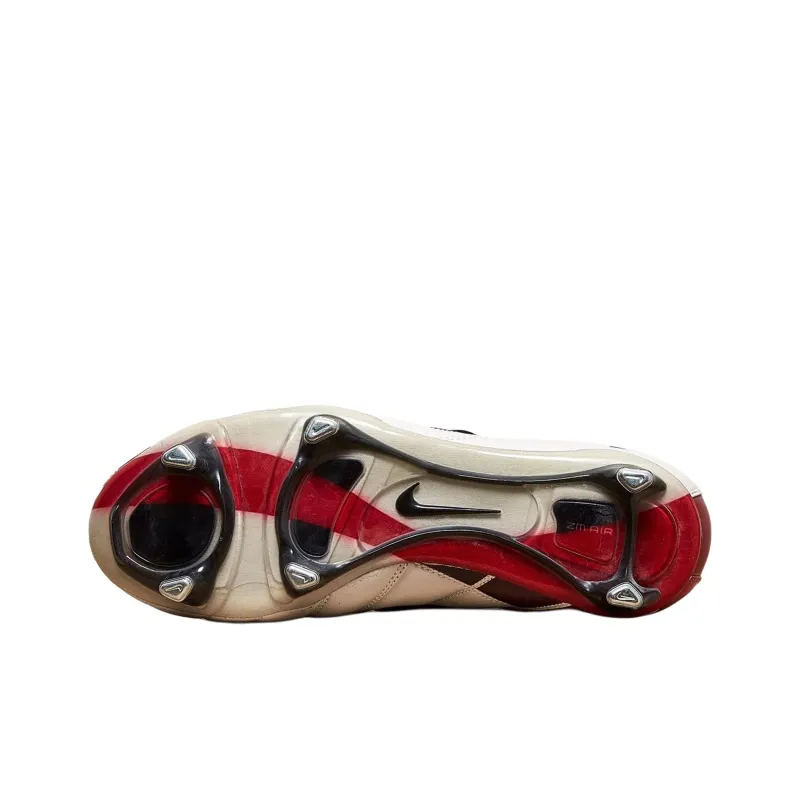 Nike Total 90 II Anti Slip Wear Resistant Soccer Shoes Unisex Red White-2
